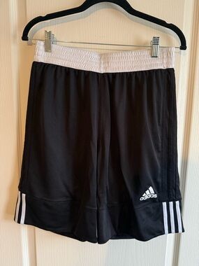 Adidas Black & White Athletic “Basketball” Shorts